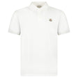 Moncler Tricolour-Trimmed Cotton Piqué Polo Shirt in White - Boinclo - Outlet Sale Under Retail