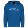 Moncler Writing Logo Hooded Sweatshirt Blue - Boinclo - Outlet Sale Under Retail