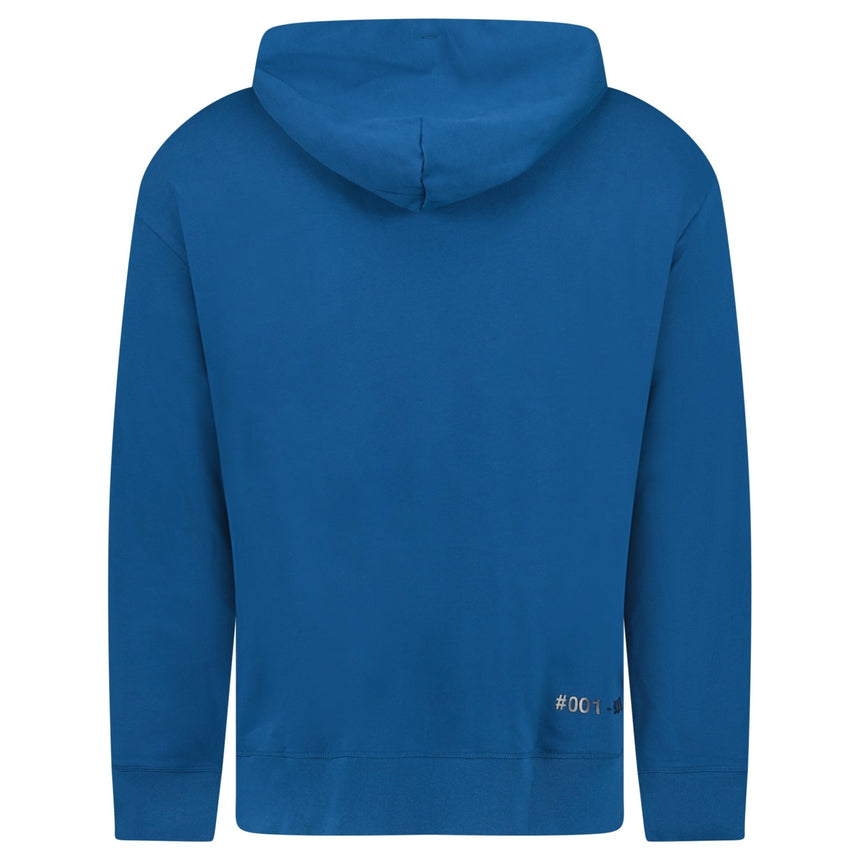 Moncler Writing Logo Hooded Sweatshirt Blue - Boinclo - Outlet Sale Under Retail