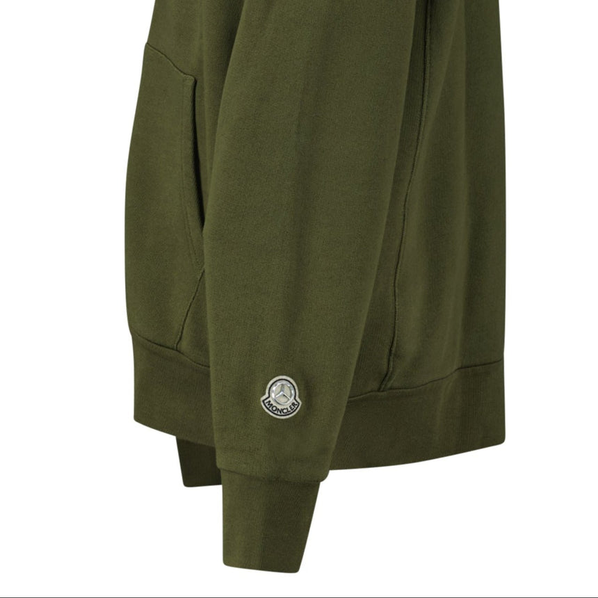 Moncler x Mercedes - Benz by Nigo Long Sleeve Zip Hoodie in Khaki Green - Boinclo - Outlet Sale Under Retail