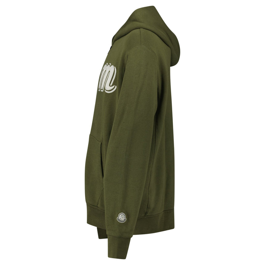 Moncler x Mercedes - Benz by Nigo Long Sleeve Zip Hoodie in Khaki Green - Boinclo - Outlet Sale Under Retail