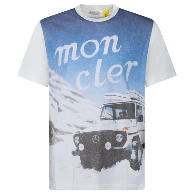 Moncler x Mercedes - Benz by Nigo Printed T-Shirt White - Boinclo - Outlet Sale Under Retail