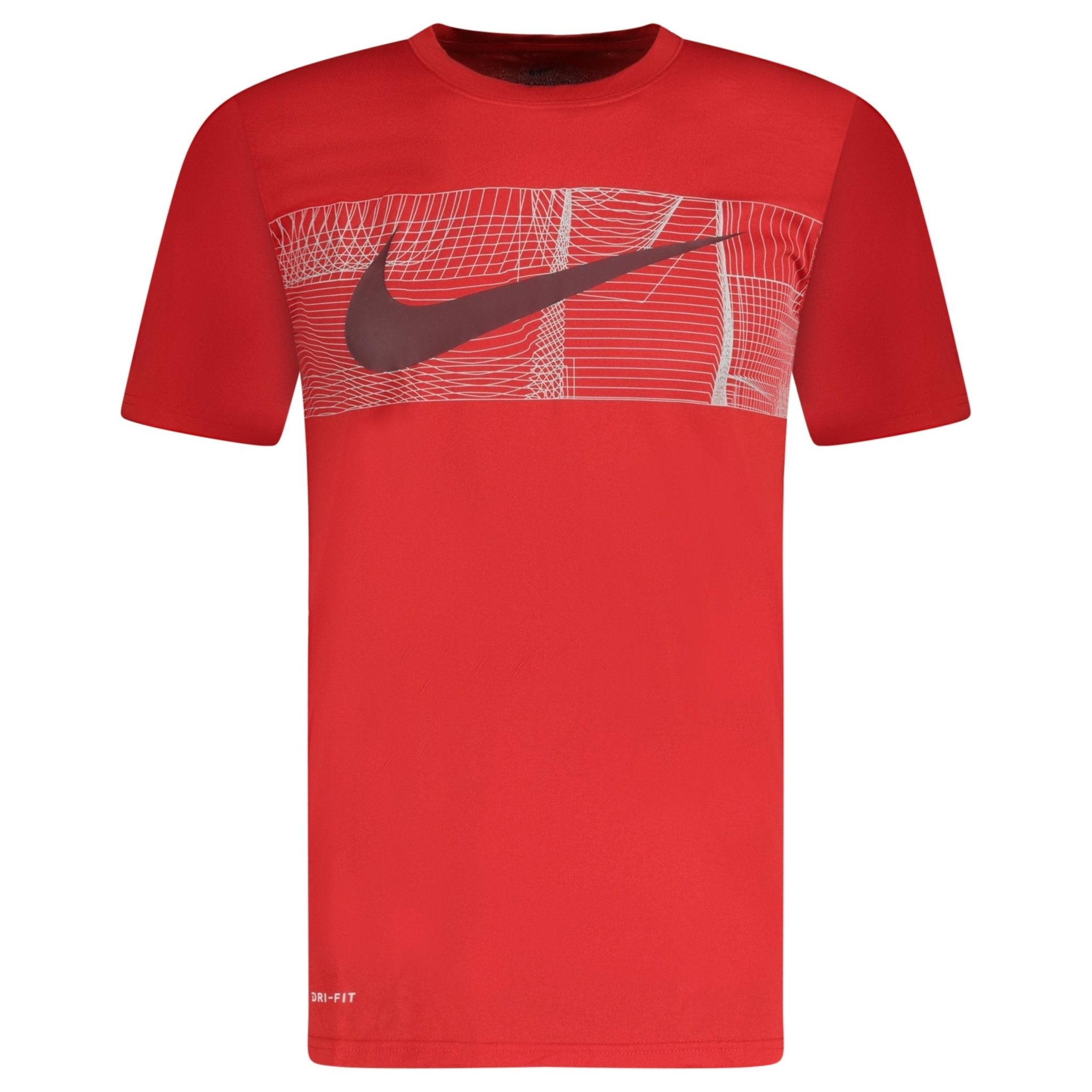 Nike dri fit red t shirt online