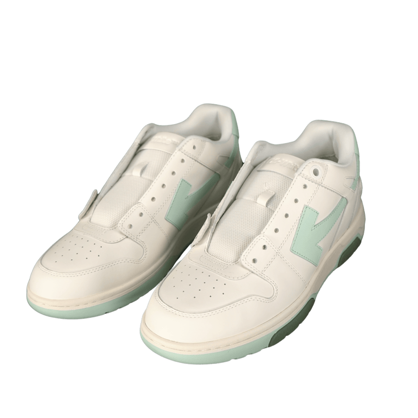 Off - White Out Of Office Low Top Trainers White & Mint (Defect) - Boinclo - Outlet Sale Under Retail