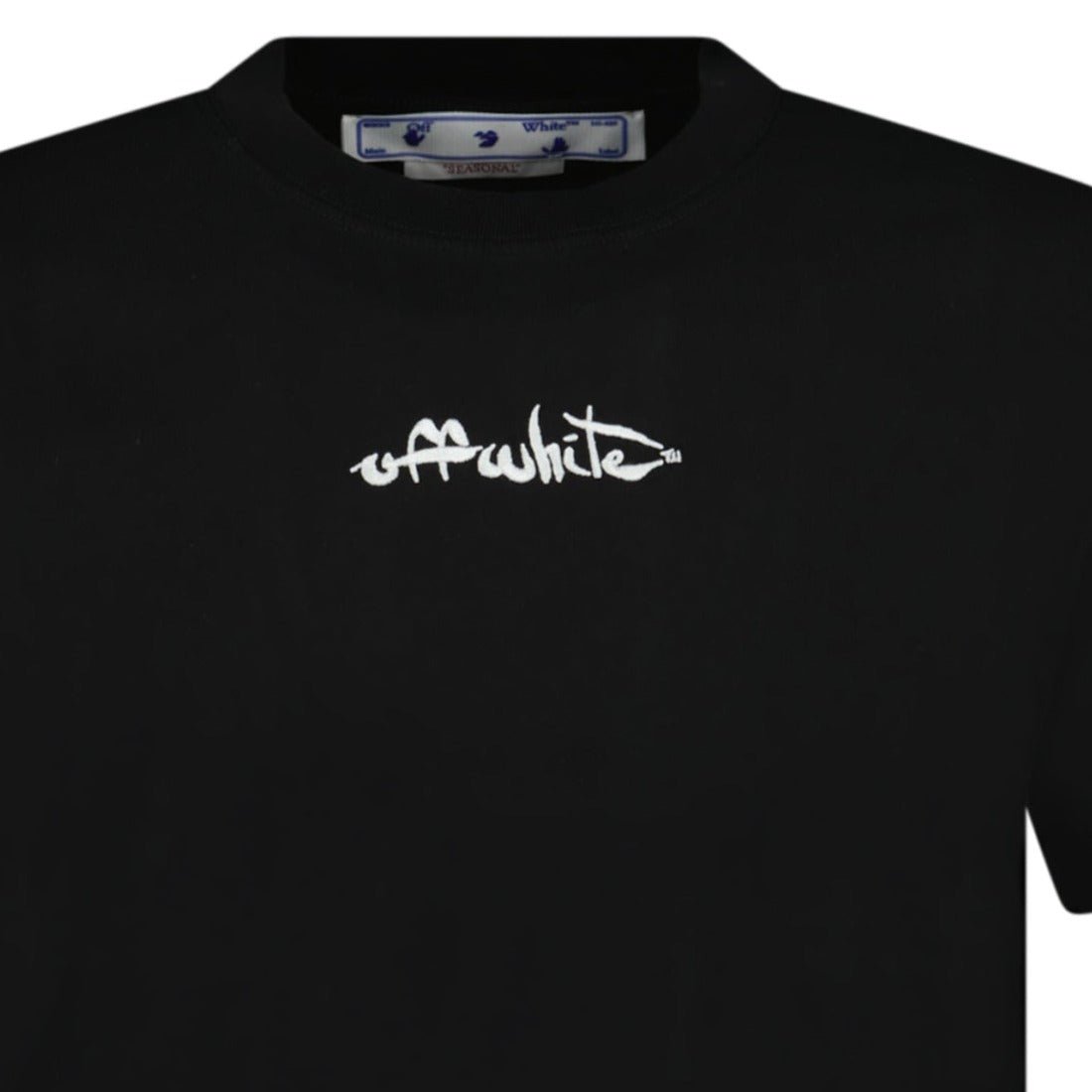 Script Logo Slim Fit Black T-Shirt