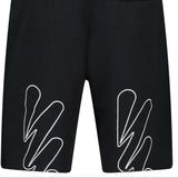 Off - White Wave Cotton Sweat Shorts Black - Boinclo - Outlet Sale Under Retail