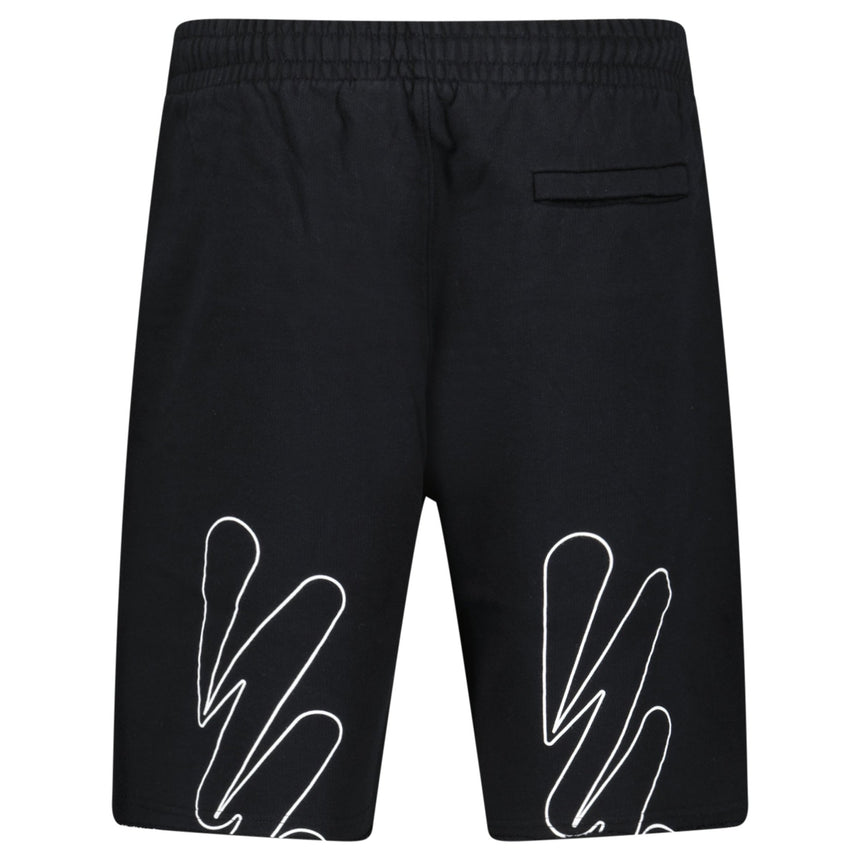 Off - White Wave Cotton Sweat Shorts Black - Boinclo - Outlet Sale Under Retail