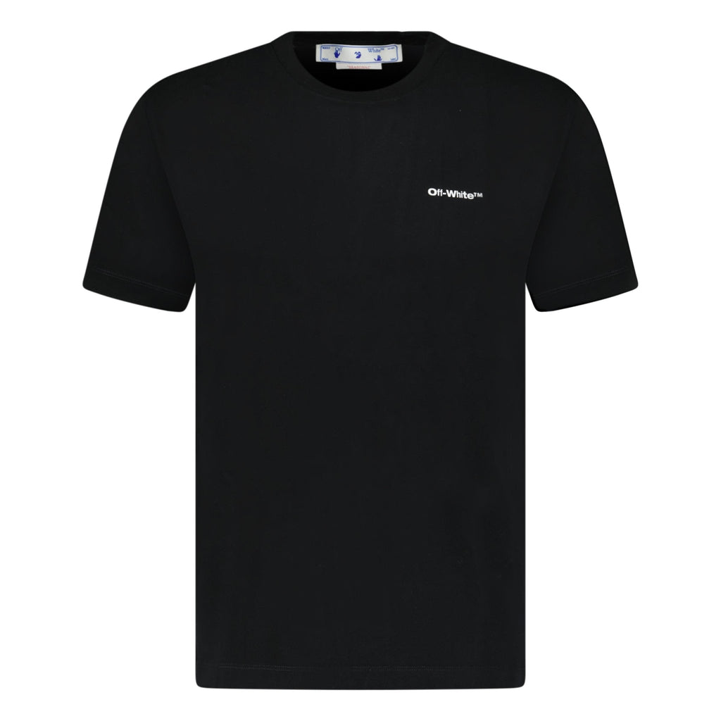 Off-White Wave Outline Diagonal Logo T-Shirt Black - Boinclo ltd - Outlet Sale Under Retail