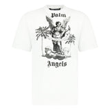 Palm Angels University T-Shirt White - Boinclo ltd - Outlet Sale Under Retail