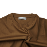 Plain Label Mercerized Cotton T-Shirt Brown - Boinclo - Outlet Sale Under Retail