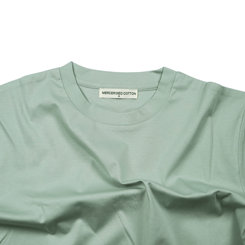 Plain Label Mercerized Cotton T-Shirt Mint - Boinclo - Outlet Sale Under Retail
