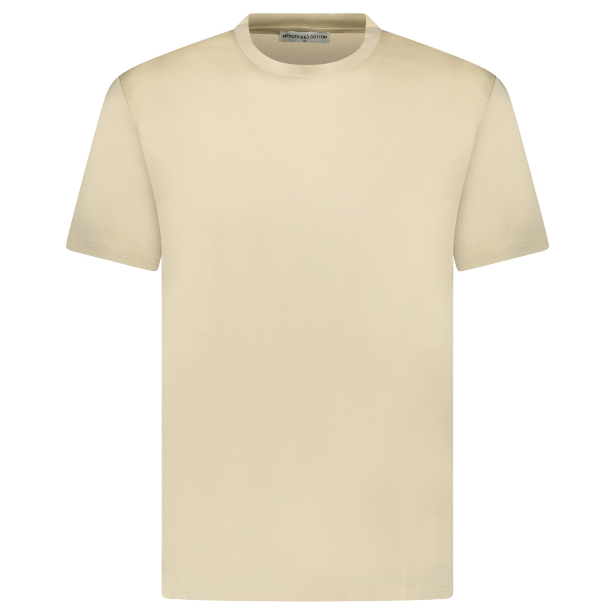 Color variation of Plain Label Mercerized Cotton T-Shirt Yellow