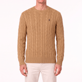 Polo Ralph Lauren Cotton Cable-Knit Logo Sweater in Brown - Boinclo - Outlet Sale Under Retail