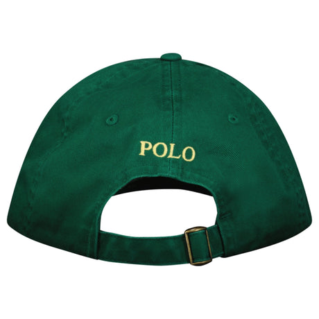 Polo Ralph Lauren Cotton Chino Baseball Cap in Green with Yellow Logo - Boinclo - Outlet Sale Under Retail