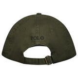 Polo Ralph Lauren Cotton Chino Baseball Cap in Khaki Green with Black Logo - Boinclo - Outlet Sale Under Retail