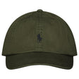 Polo Ralph Lauren Cotton Chino Baseball Cap in Khaki Green with Black Logo - Boinclo - Outlet Sale Under Retail