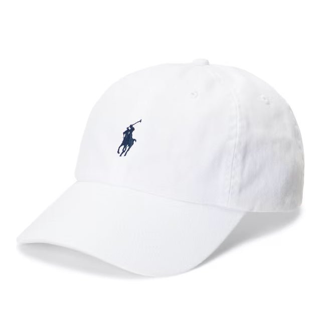 Color variation of Polo Ralph Lauren Cotton Chino Baseball Cap in White