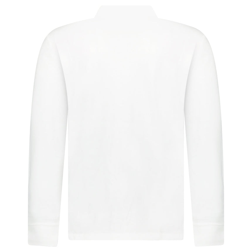 Polo Ralph Lauren Custom Slim Fit Long Sleeve Polo Shirt in White - Boinclo - Outlet Sale Under Retail