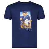 Polo Ralph Lauren Custom Slim Fit Polo Bear T-Shirt in Newport Bear Navy - Boinclo - Outlet Sale Under Retail