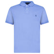 Polo Ralph Lauren Mesh Custom Slim Fit Polo Shirt in Blue - Boinclo - Outlet Sale Under Retail