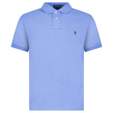 Polo Ralph Lauren Mesh Custom Slim Fit Polo Shirt in Blue - Boinclo - Outlet Sale Under Retail