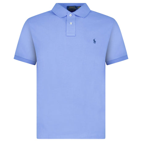 Polo Ralph Lauren Mesh Custom Slim Fit Polo Shirt in Blue - Boinclo - Outlet Sale Under Retail