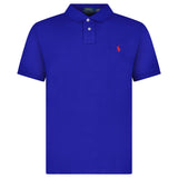 Polo Ralph Lauren Mesh Custom Slim Fit Polo Shirt in Dark Blue - Boinclo - Outlet Sale Under Retail