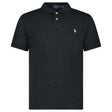 Polo Ralph Lauren Mesh Slim Fit Polo Shirt in Dark Grey - Boinclo - Outlet Sale Under Retail