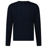 Polo Ralph Lauren Cable Knit Sweater in Navy - Boinclo - Outlet Sale Under Retail