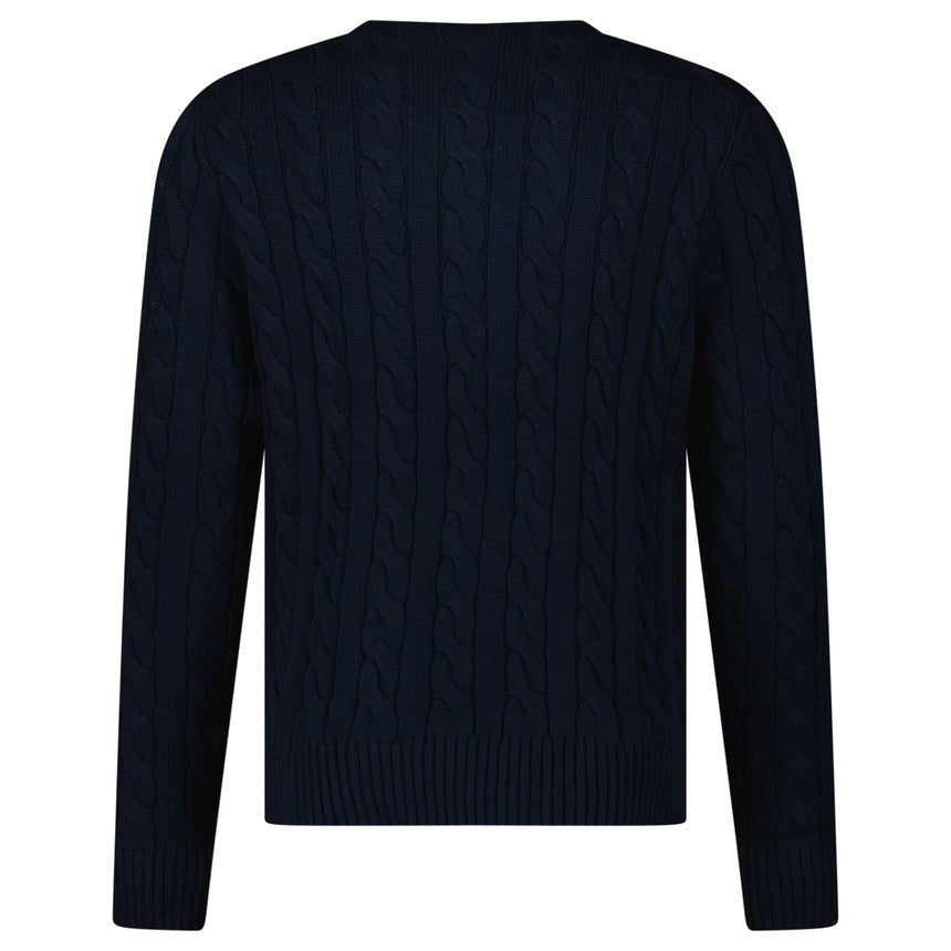 Polo Ralph Lauren Cable Knit Sweater in Navy - Boinclo - Outlet Sale Under Retail