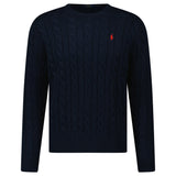 Polo Ralph Lauren Cable Knit Sweater in Navy - Boinclo - Outlet Sale Under Retail