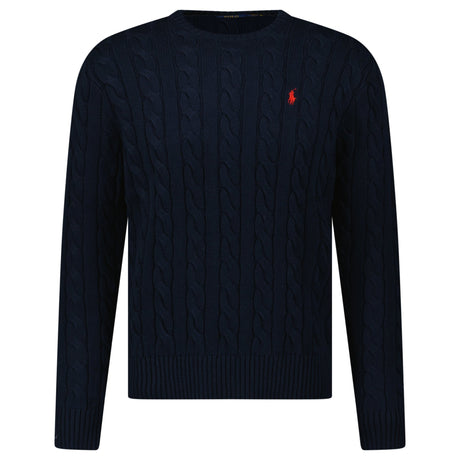 Polo Ralph Lauren Cable Knit Sweater in Navy - Boinclo - Outlet Sale Under Retail