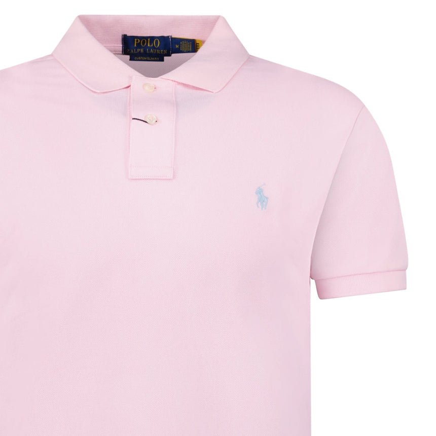 Polo Ralph Lauren Cotton Custom Slim Fit Polo Shirt in Pink - Boinclo - Outlet Sale Under Retail