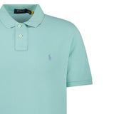 Polo Ralph Lauren Cotton Mesh Custom Slim Fit Polo Shirt in Celadon - Boinclo - Outlet Sale Under Retail
