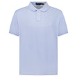 Polo Ralph Lauren Cotton Mesh Custom Slim Fit Polo Shirt in Light Blue - Boinclo - Outlet Sale Under Retail