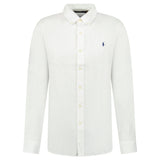 Polo Ralph Lauren Custom Fit Linen Shirt in Ceramic White - Boinclo - Outlet Sale Under Retail