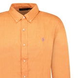 Polo Ralph Lauren Custom Fit Linen Shirt in Poppy - Boinclo - Outlet Sale Under Retail