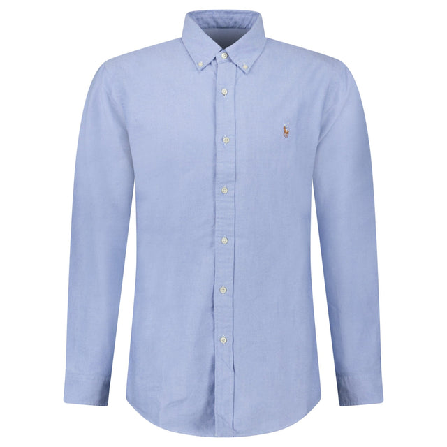 Polo Ralph Lauren Custom Fit Oxford Shirt in Blue - Boinclo - Outlet Sale Under Retail