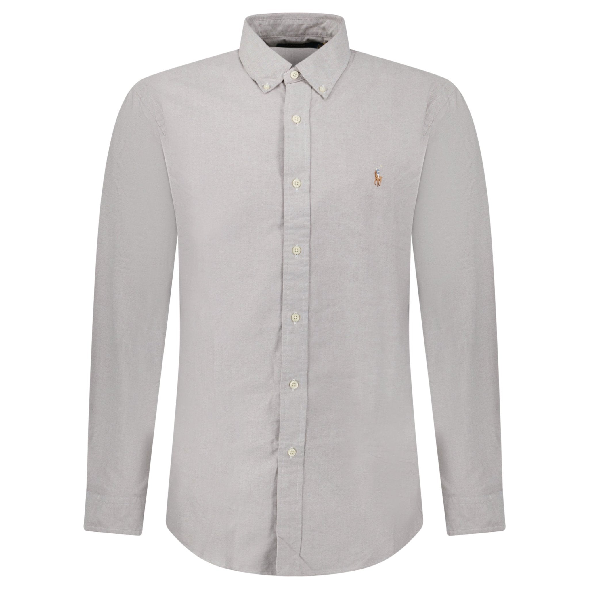 Color variation of Polo Ralph Lauren Custom Fit Oxford Shirt in Grey