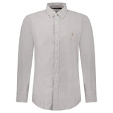 Polo Ralph Lauren Custom Fit Oxford Shirt in Grey - Boinclo - Outlet Sale Under Retail