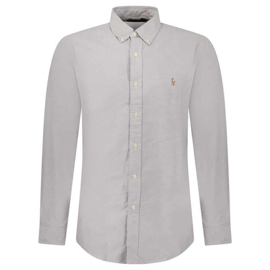 Polo Ralph Lauren Custom Fit Oxford Shirt in Grey - Boinclo - Outlet Sale Under Retail