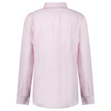 Polo Ralph Lauren Custom Fit Stripe Linen Shirt in Pink/White - Boinclo - Outlet Sale Under Retail
