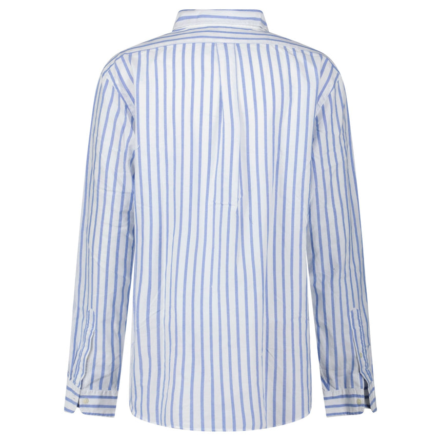 Polo Ralph Lauren Custom Fit Stripe Oxford Shirt in Blue/White - Boinclo - Outlet Sale Under Retail