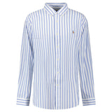 Polo Ralph Lauren Custom Fit Stripe Oxford Shirt in Blue/White - Boinclo - Outlet Sale Under Retail