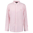 Polo Ralph Lauren Custom Fit Stripe Oxford Shirt in Pink/White - Boinclo - Outlet Sale Under Retail