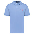 Polo Ralph Lauren Custom Slim Fit Mesh Polo Shirt in Campus Blue - Boinclo - Outlet Sale Under Retail