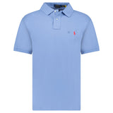 Polo Ralph Lauren Custom Slim Fit Mesh Polo Shirt in Campus Blue - Boinclo - Outlet Sale Under Retail