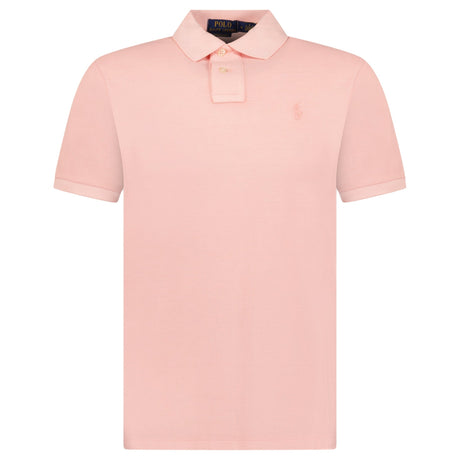 Polo Ralph Lauren Custom Slim Fit Mesh Polo Shirt in Rose - Boinclo - Outlet Sale Under Retail