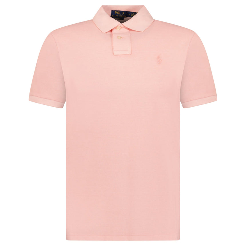 Polo Ralph Lauren Custom Slim Fit Mesh Polo Shirt in Rose - Boinclo - Outlet Sale Under Retail