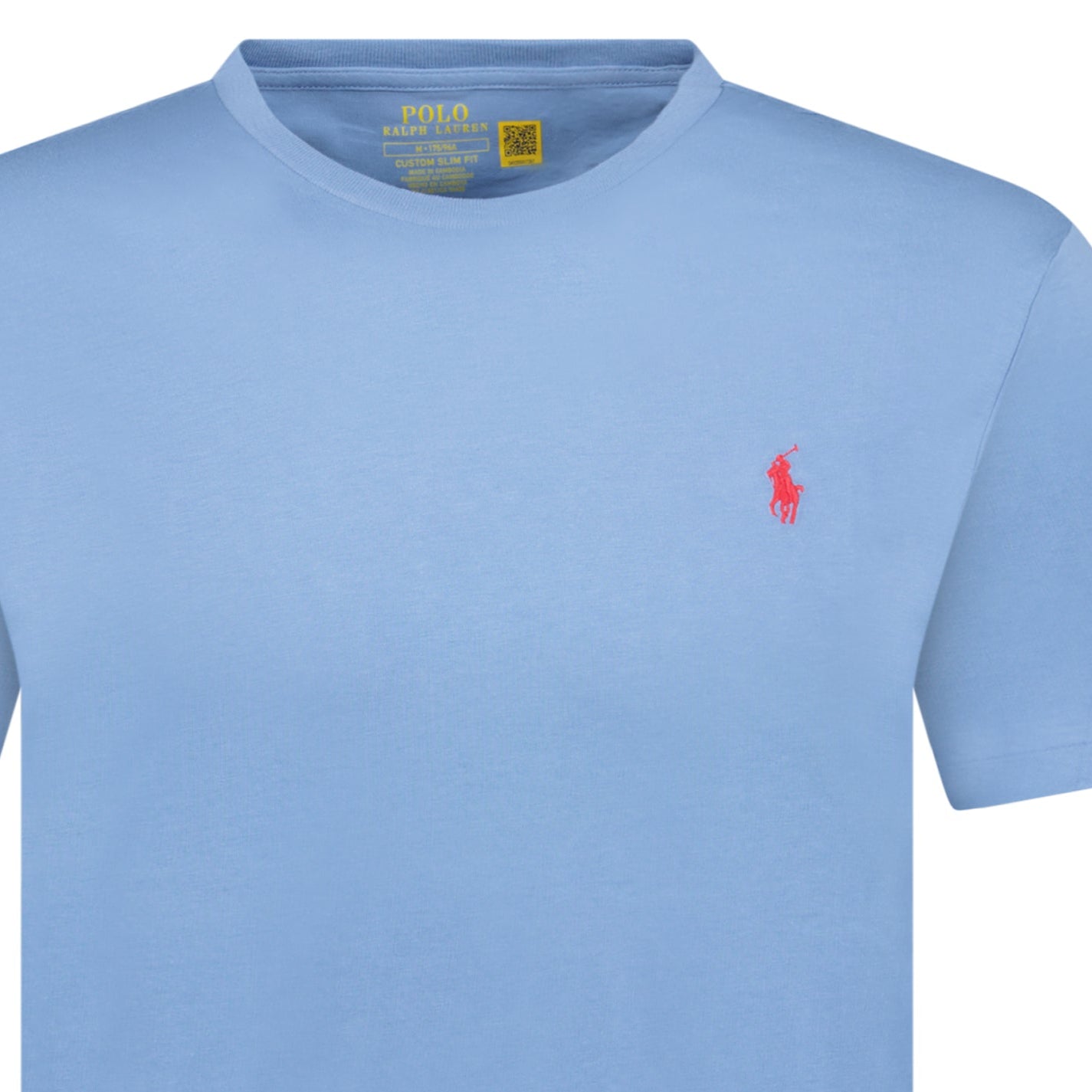 Polo Ralph Lauren Custom Slim Fit T-Shirt in Campus Blue - Outlet